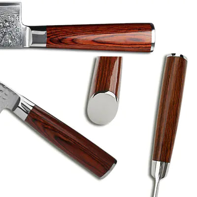Cuchillo de Chef Damasco Artesanal para Uso Doméstico