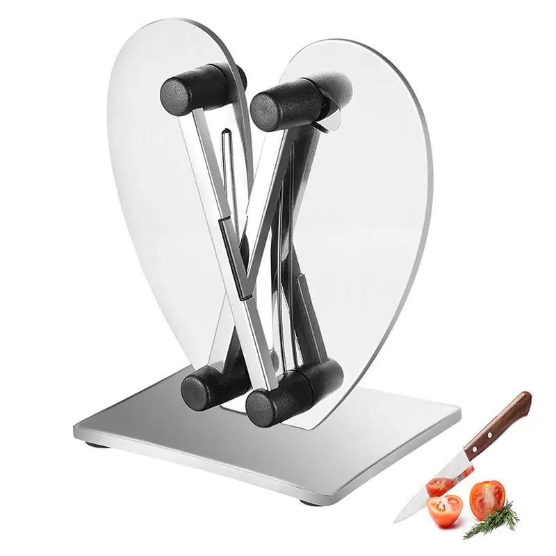Afilador de Acero Inoxidable con Diseño de Corazón