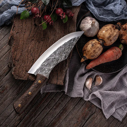 Cuchillo de Carnicero para Cortar Carne y Desollar (Acero Inoxidable)