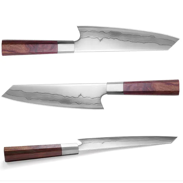 Cuchillo de Chef de Acero Damasco con Núcleo de 440C - Herramienta de Cocina Versátil