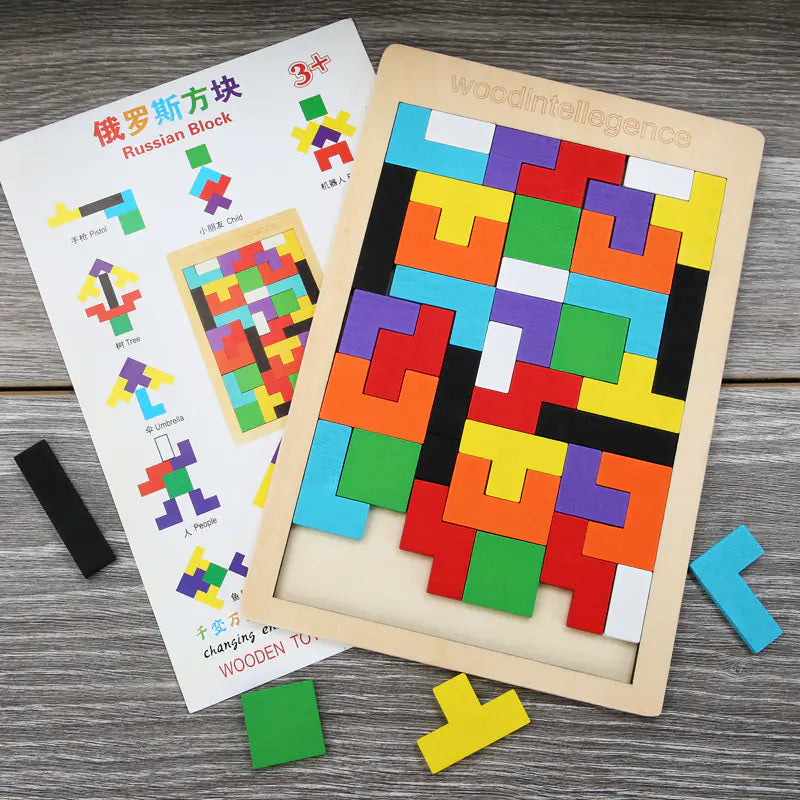 Juguete de Rompecabezas de Cubo de Madera 3D